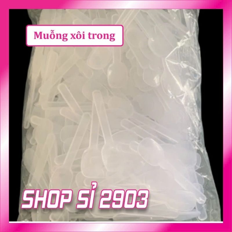 (Combo 5 bịch =2500 gr) muỗng sữa chua trong cao cấp - muỗng xôi TRONG
