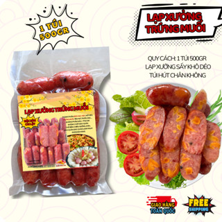  Lạp xưởng trứng muối túi 500gr - Khôi Nguyên Food 
