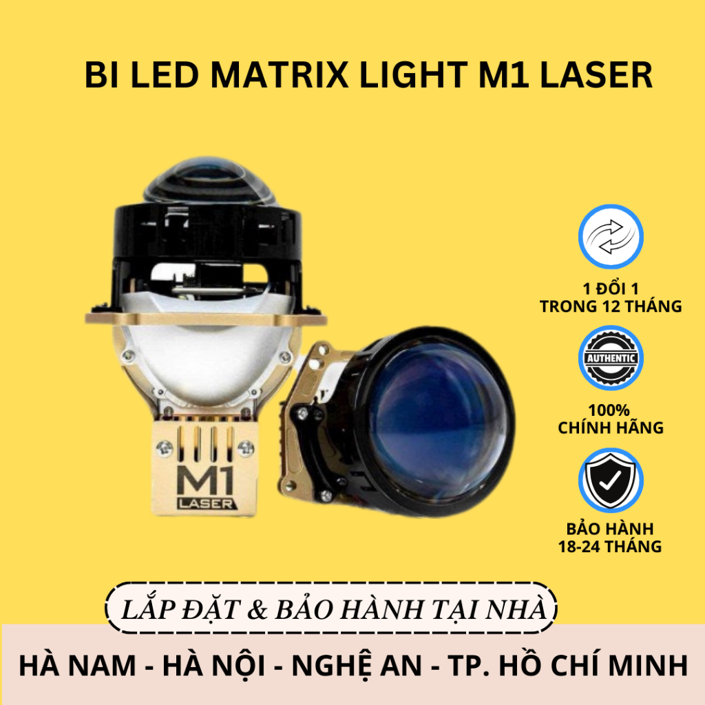 Bi led Matrix Light M1 Laser - 80w | Bảo Hành 3 Năm