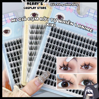  Mi Giả Cụm Rời Tách Sợi XIXI Kiểu Anime Dài 12mm Chuyên Dùng Trang Điểm Makeup Cosplay Douyin Hot Trend 