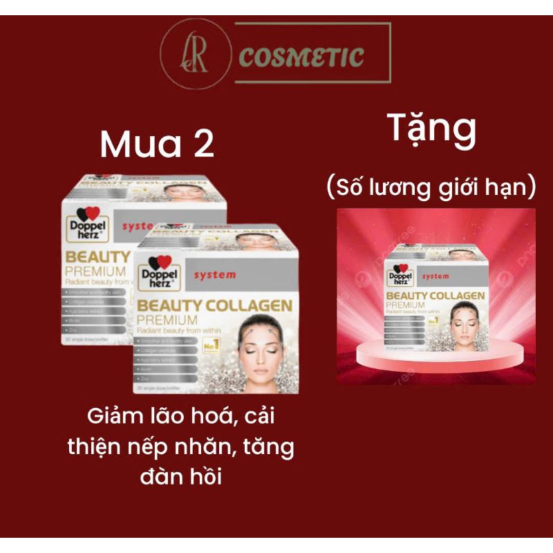 [HÀNG CTY] Nước Uống Collagen Thuỷ Phân Chống Lão hóa, Đẹp Da Doppelherz Beauty Collagen 30 ống