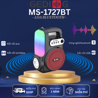 Loa Bluetooth Karaoke Không Dây Bass Cực Sâu GEDI-G MS-1727BT , Công suất 80W, Bảo Hành Trong 1 Năm