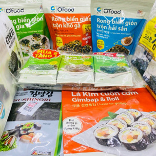 Rong biển trộn cơm Ofood - Rong biển ăn liền rắc cơm Ofood - Miwon 4 vị Truyền thống, Khô gà và Hải sản, Óc Chó 30g