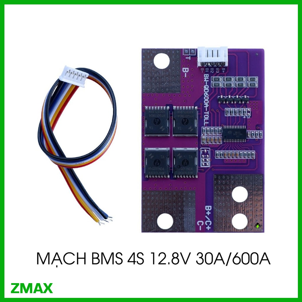 Mạch sạc bảo vệ pin BMS 4S Cell Pin 600A