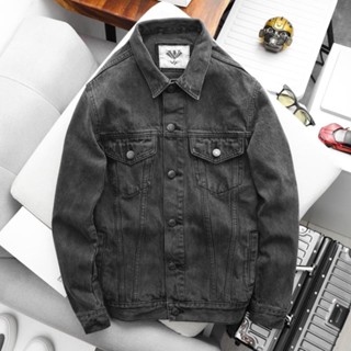 ÁO KHOÁC JEAN NAM MÀU XÁM ÁO KHOÁC NAM CAO CẤP THỜI TRANG VIET FASHION