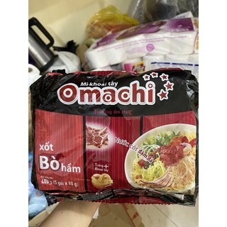 [Combo 5 gói] Mì ăn liền Omachi vị sườn/bò/ spagetti.