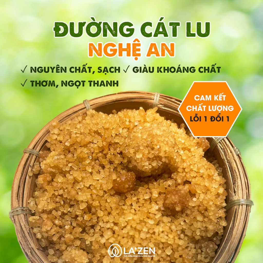 250g/500g Đường cát lu, Đường phèn non Nghệ An Loại Ngon, Đường cát tự nhiên, không hóa chất Lazen
