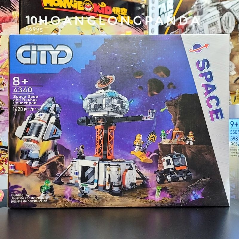 [City] Đồ chơi lắp ráp Trạm Không Gian và Điểm Phóng Rocket 4340 | 60434 Space Base and Rocket Launc