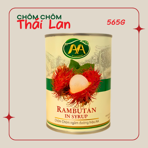 Chôm Chôm Ngâm Đóng Lon AA 565g – Hương Vị Tươi Mát Từ Thái Lan