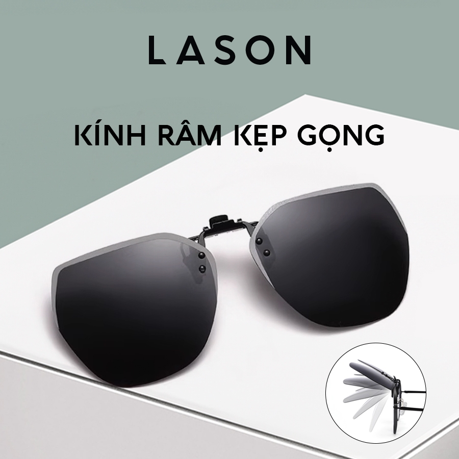 Kính râm kẹp gọng LASON, Kính mát thời trang tiện lợi, đa dụng, màu sắc đa dạng - LS107