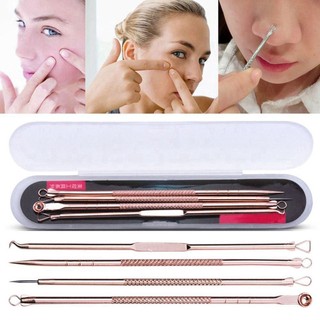 Bộ 4 cây nặn mụn lấy mụn 8 đầu tiện lợi Luxury Korea, Set 4 dụng cụ lấy mụn chuẩn