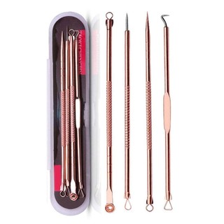 Bộ 4 cây nặn mụn lấy mụn 8 đầu tiện lợi Luxury Korea, Set 4 dụng cụ lấy mụn chuẩn