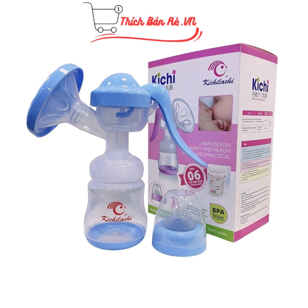 Máy Hút Sữa Cầm Tay Kichi, Bình Vắt Sữa Cho Bé