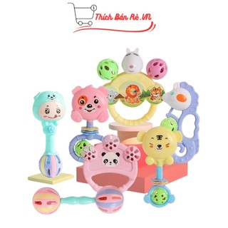 Đồ chơi trẻ em 🎍 FREESHIP 🎍 Bộ chơi xúc xắc cầm tay cho bé an toàn dễ thương