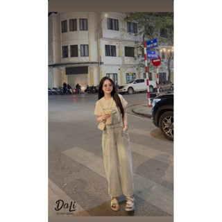 Yếm bò quần baggy QC [ Về sẵn ship ]