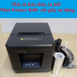  Máy in hóa đơn in bill siêu thị nhà hàng Mini Printer A160H  bản  USB - LAN   Wifi   