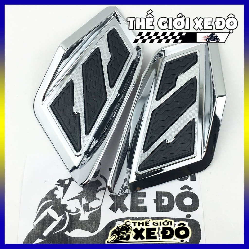 Gác chân em bé AB 160 cc và AB 125 cc 2023, 2024, 2025 xi crom - phụ kiện đồ chơi xe Airblade ốp ino