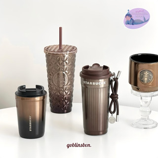 [Authentic] STARBUCKS CHINA BỘ SƯU TẬP LY GIỮ NHIỆT ROSE GOLD LUSTRE