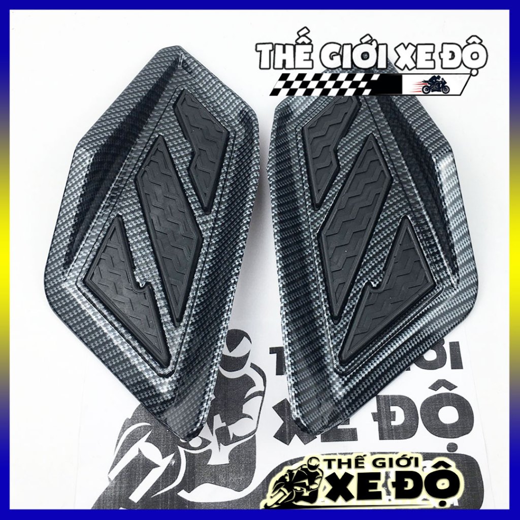 Gác chân em bé AB 160 cc và AB 125 cc 2023, 2024, 2025 cacbon - phụ kiện đồ chơi xe Airblade ốp carb