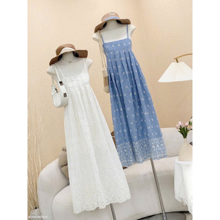 ĐẦM MAXI 2S HOẠ TIẾT THỔ CẨM