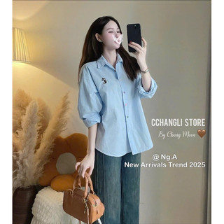 Áo Sơmi Thêu Mickey Chang Moon