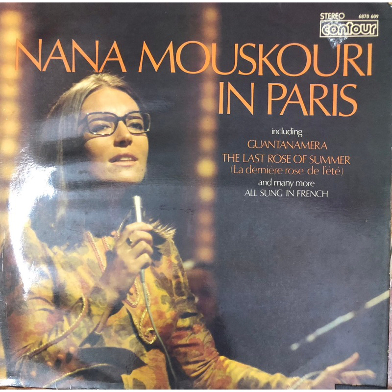 ĐĨA THAN - LP - NANA MOUSKOURI - NANA MOUSKOURI IN PARIS  Nana Mouskouri – Một giọng ca vượt biên gi