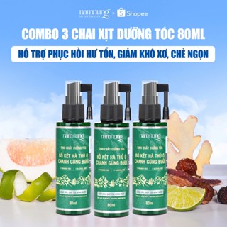 (Giá hời) Combo 3 chai xịt dưỡng tóc NAMNUNG hỗ trợ phục hồi, giảm khô xơ, hư tổn dung tích 80ml
