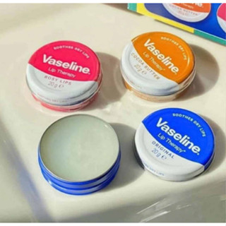 Son Dưỡng Môi Hộp Thiếc Vaseline UK Lip Therapy Petroleum Jelly 20g