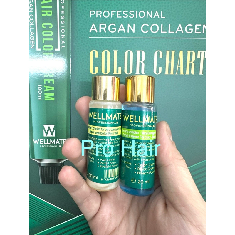 Tinh dầu pha Uốn Duỗi Nhuộm WELLMATE 20ml , phục hồi và bảo vệ tóc trong quá trình làm hóa chất .