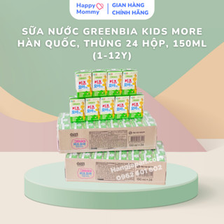 Sữa nước Greenbia Kids More Hàn Quốc, THÙNG 24 hộp, 150ml (1-12Y)