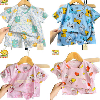 Bộ cộc tay hè 8-14kg (0-3 tuổi) chất cotton lạnh mát, thấm hút mồ hôi tốt hàng Quảng Châu cao cấp