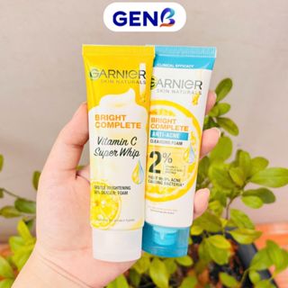 Sữa Rửa Mặt Garnier 3 in 1 Kiềm Dầu Giảm Mụn- Srm Tạo Bọt Dưỡng Sáng Da Dầu Mụn/Khô/Thâm Sạm - GenB