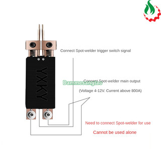 (C2-7)Tay hàn cell pin cân lực đồng đỏ (Có kim hàn)