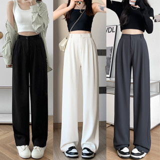  Quần Âu Tây Ống Suông Rộng Nữ Avocado Quần dáng xuông chất vải mềm mịn không nhăn lưng cao 