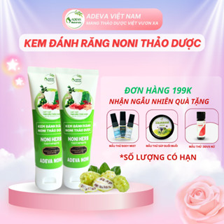 Kem đánh răng thảo dược NONI giảm hôi miệng, sạch trắng răng không chứa fluor tốt cho răng niềng
