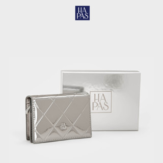 Ví Đeo Chéo Mini Squared Quilted Metallic Bạc Gương HAPAS