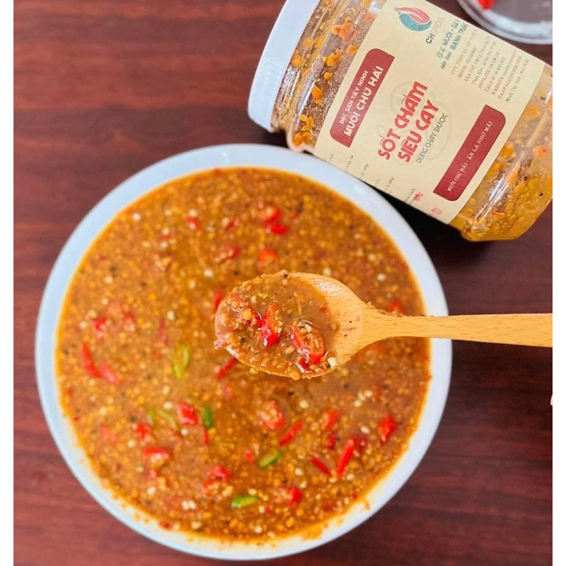 Sốt chấm siêu cay chú Hải - Muối chú Hải - Ăn chay được