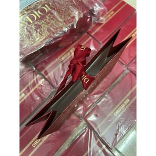 (Auth)- Túi giấy Diior đỏ tết 19*13*7cm