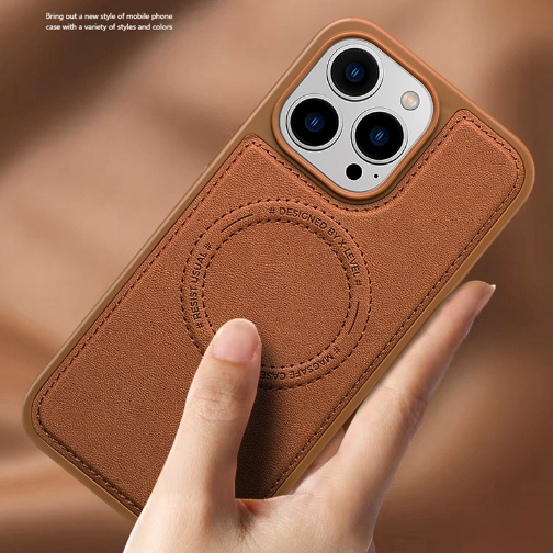 Ốp lưng da iPhone 17 Pro 17 Pro Max 16 Pro 16 Pro Max 15 14 hiệu X-level, hỗ trợ sạc không dây
