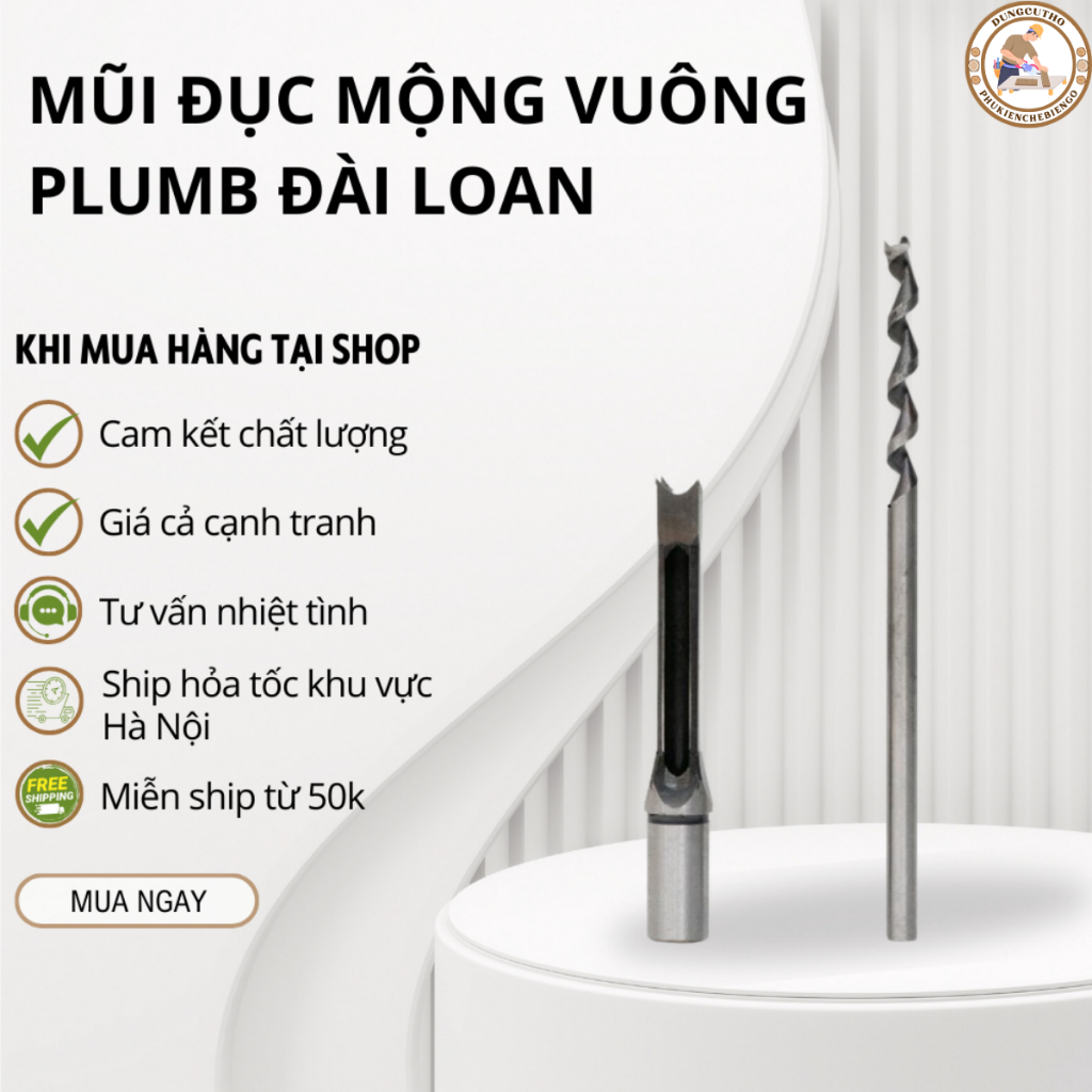 Mũi đục mộng vuông Plumb Đài Loan