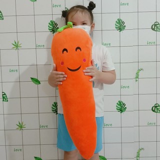 GỐI 3D TRÁI CÂY CÀ RỐT [80cm] TRANG TRÍ PHÒNG KHÁCH