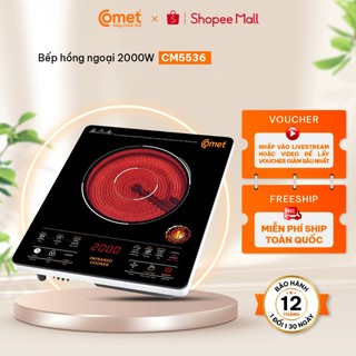   Có hỏa tốc TPHCM   Bếp hồng ngoại cảm ứng 2000W COMET - CM5536 