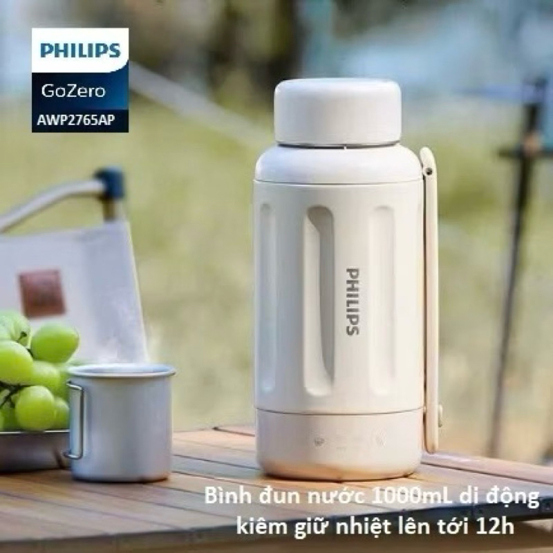 Bình đun siêu tốc kiêm giữ nhiệt Philips AWP2765AP