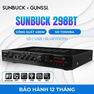 Âm ly hát karaoke bluetooth Gunssi Sunbuck 298BT, amply 5.1, amply mini gia đình công suất lớn 400W