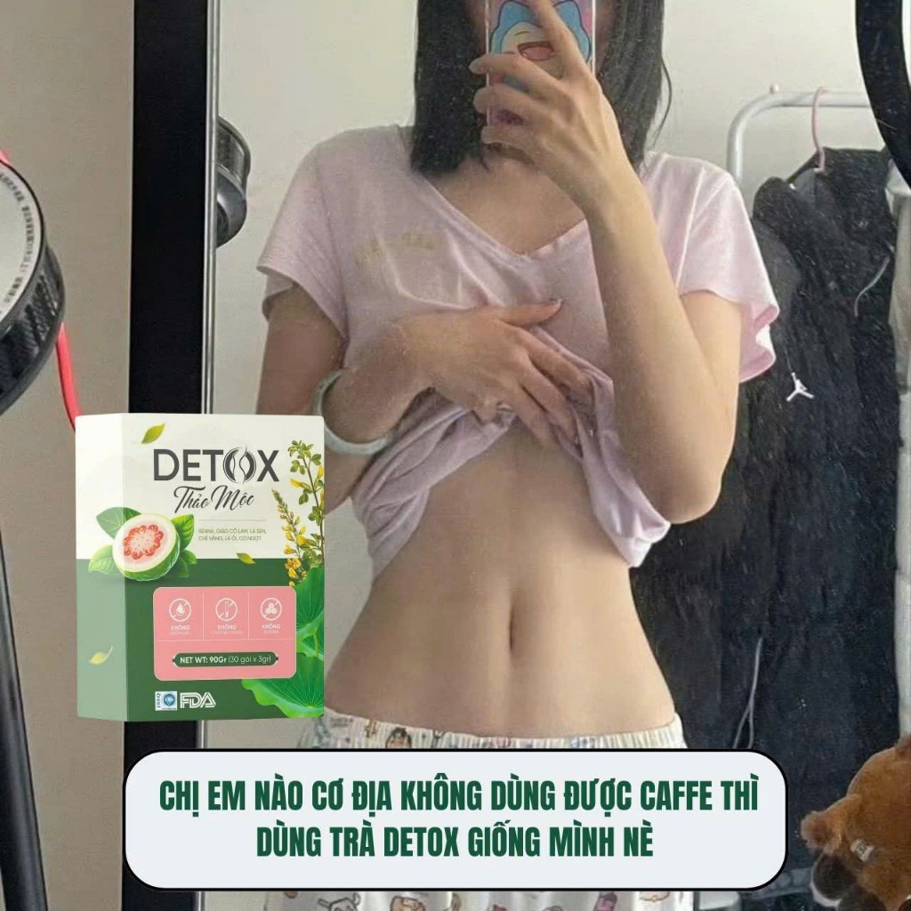 Trà detox lá ổi Thảo Mộc body Giảm Cân (Hỗ trợ giảm cân, nhuận tràng, đốt cháy mỡ thừa) Hộp 30 gói