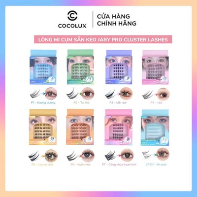 Lông Mi Giả Jary Pro Cluster Lashes Có Sẵn Keo