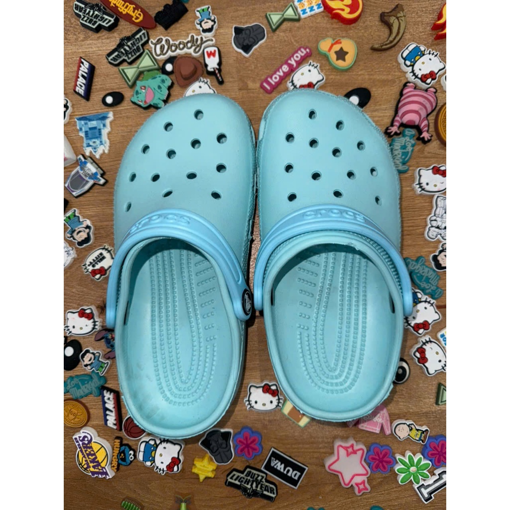 [Hàng nguyên ] Dép Crocs Classic Clog nam nữ màu xanh ngọc bích - tặng 10 charm phối dép siêu xinh