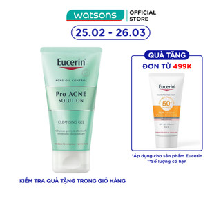 Gel Rửa Mặt Eucerin Cho Da Mụn Pro Acne Solution 75ml