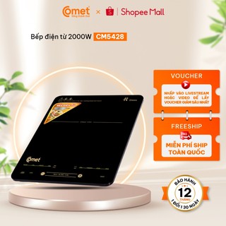   Có hỏa tốc TPHCM   Bếp điện từ cảm ứng siêu mỏng 2000W COMET - CM5428 