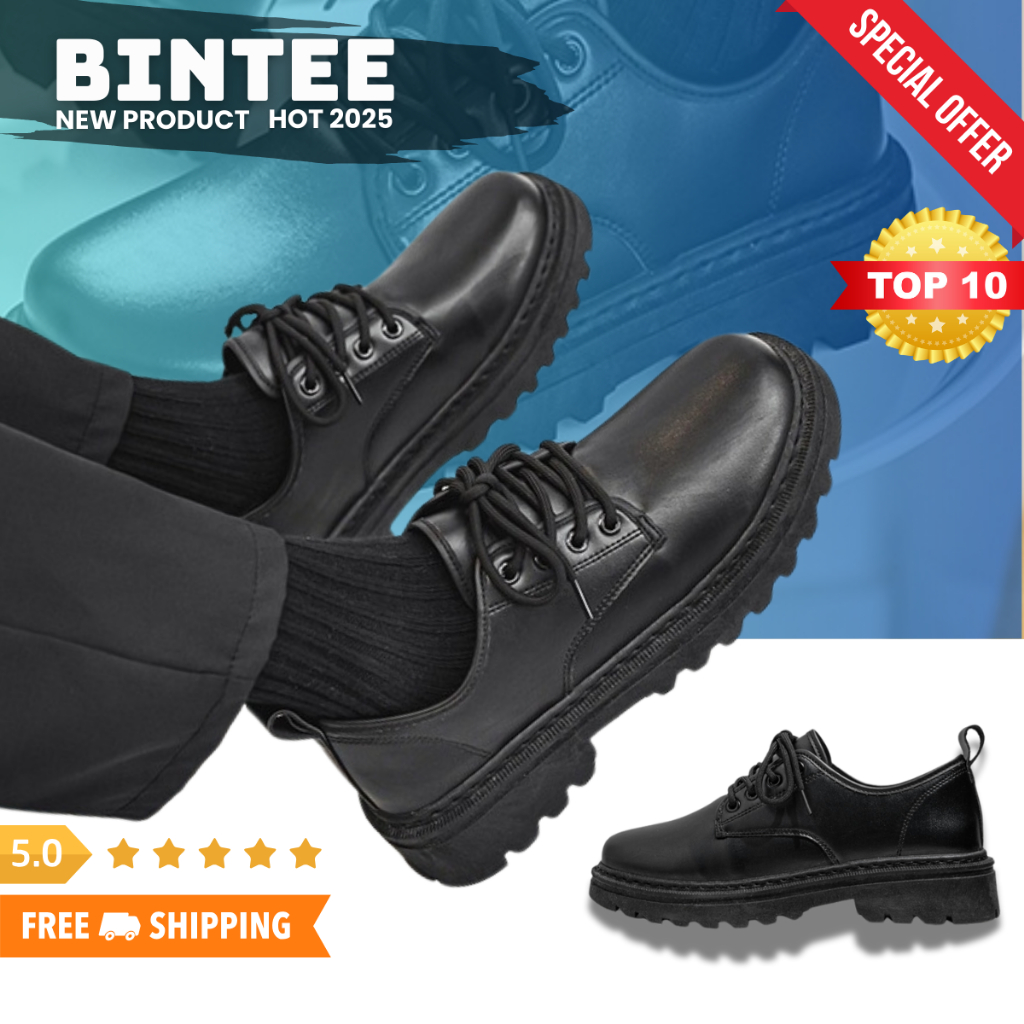 Giày Chunky Derby Da Cột Dây Thời Trang - Giày Da Tây Nam Đế Chunky Cao Cấp - BINTEE FASHION